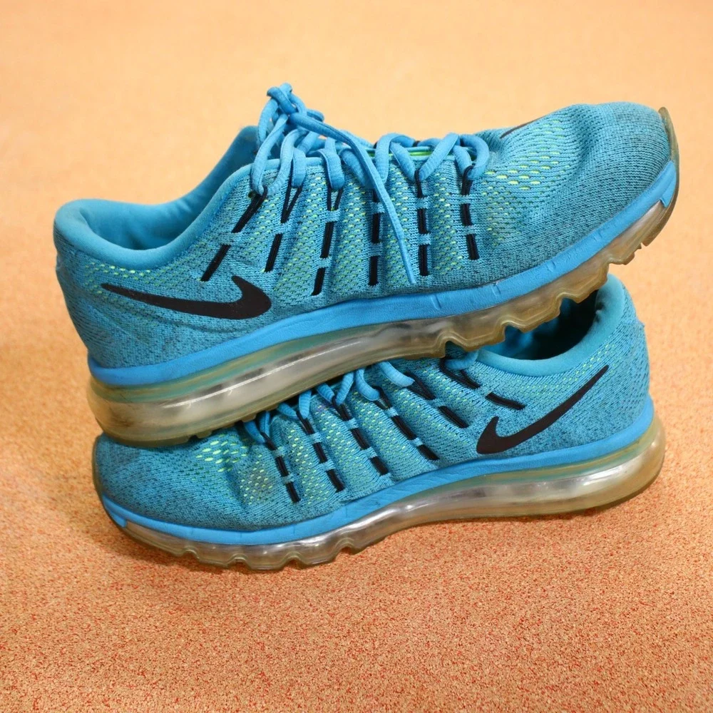 Nike Air Max Blue Lagoon Black 806771-400 Shoes Sneakers Mens Size 11